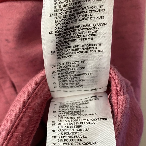 Women’s Adidas Pink Post Game Fleece Pullover Hoodie Sweatshirt Size Small - Picture 5 of 5